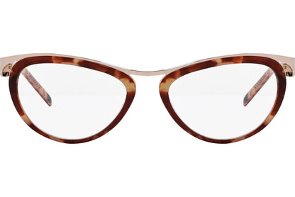 John Galliano Cat-eye Tortoise Eyeglasses Frame Model: JG5008-053