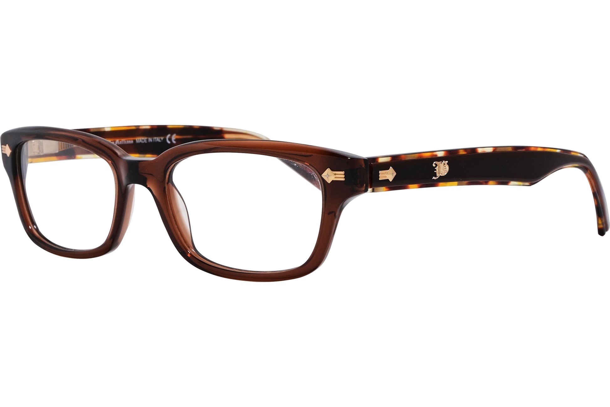 John Galliano Rectangle Tortoise Eyeglasses Frame Model: JG5022-052