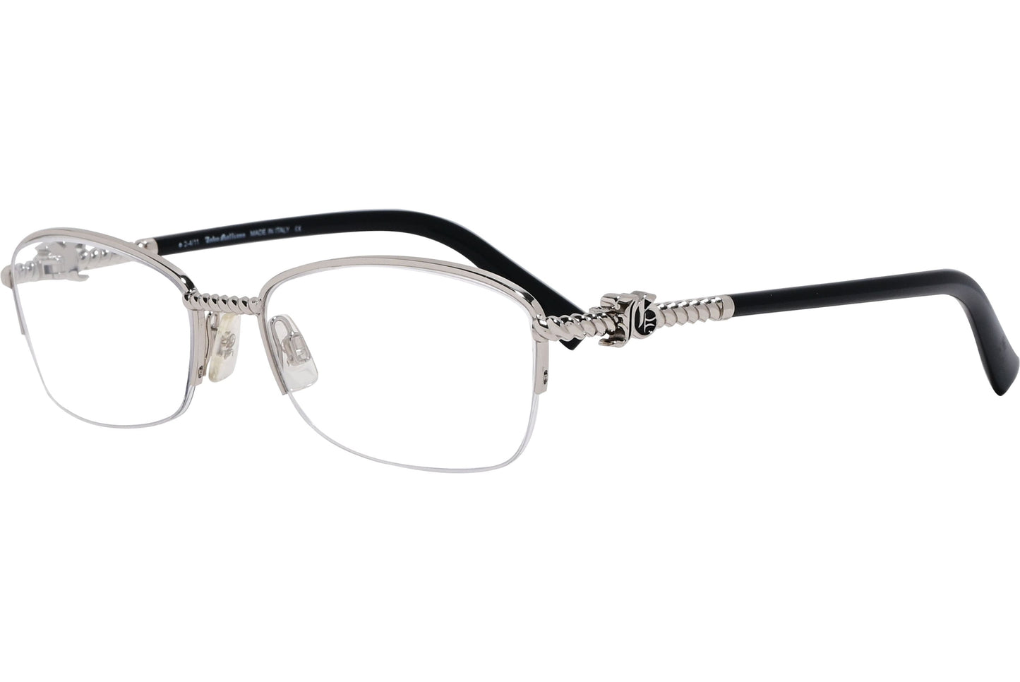 John Galliano Rectangle Black Eyeglasses Frame Model: JG5033-016