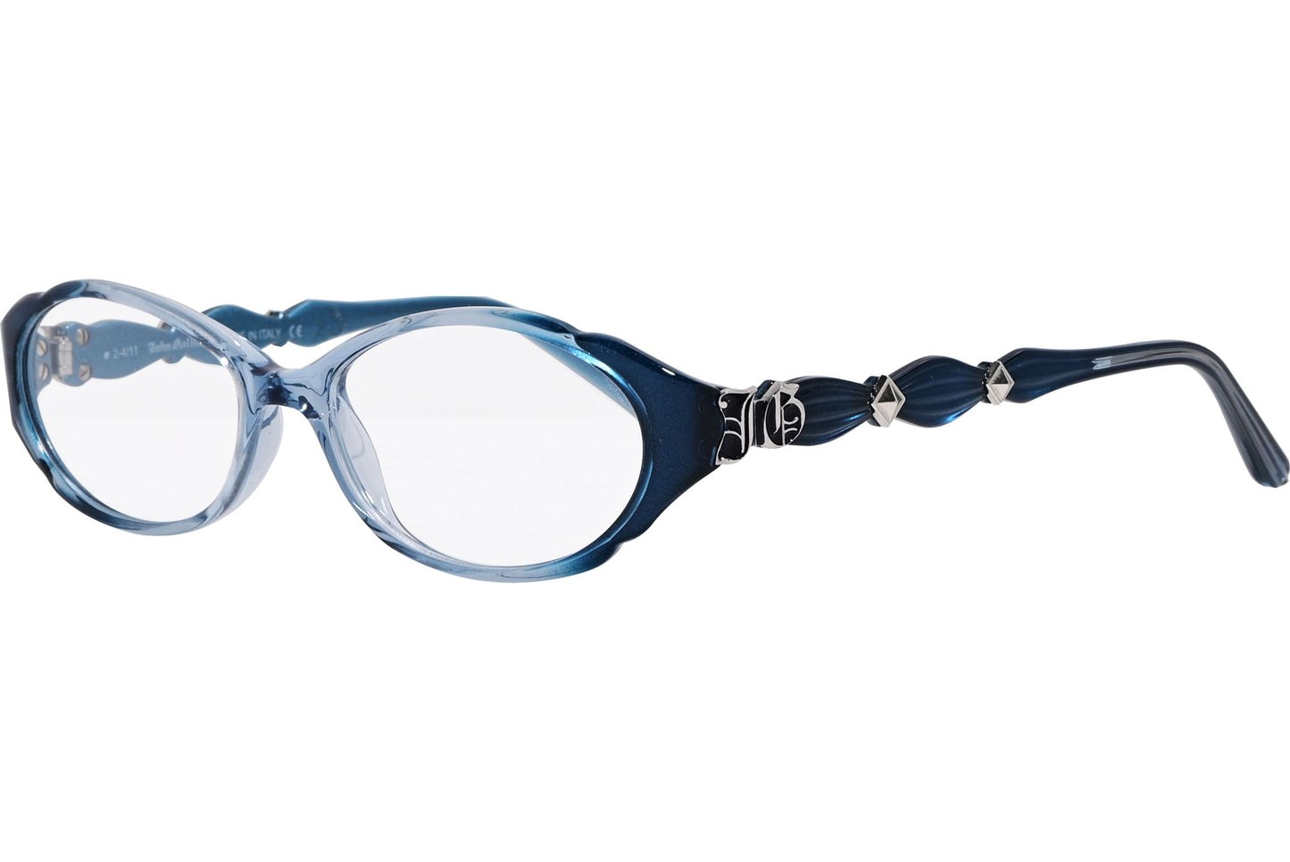 John Galliano Oval Blue Eyeglasses Frame Model: JG5034-092