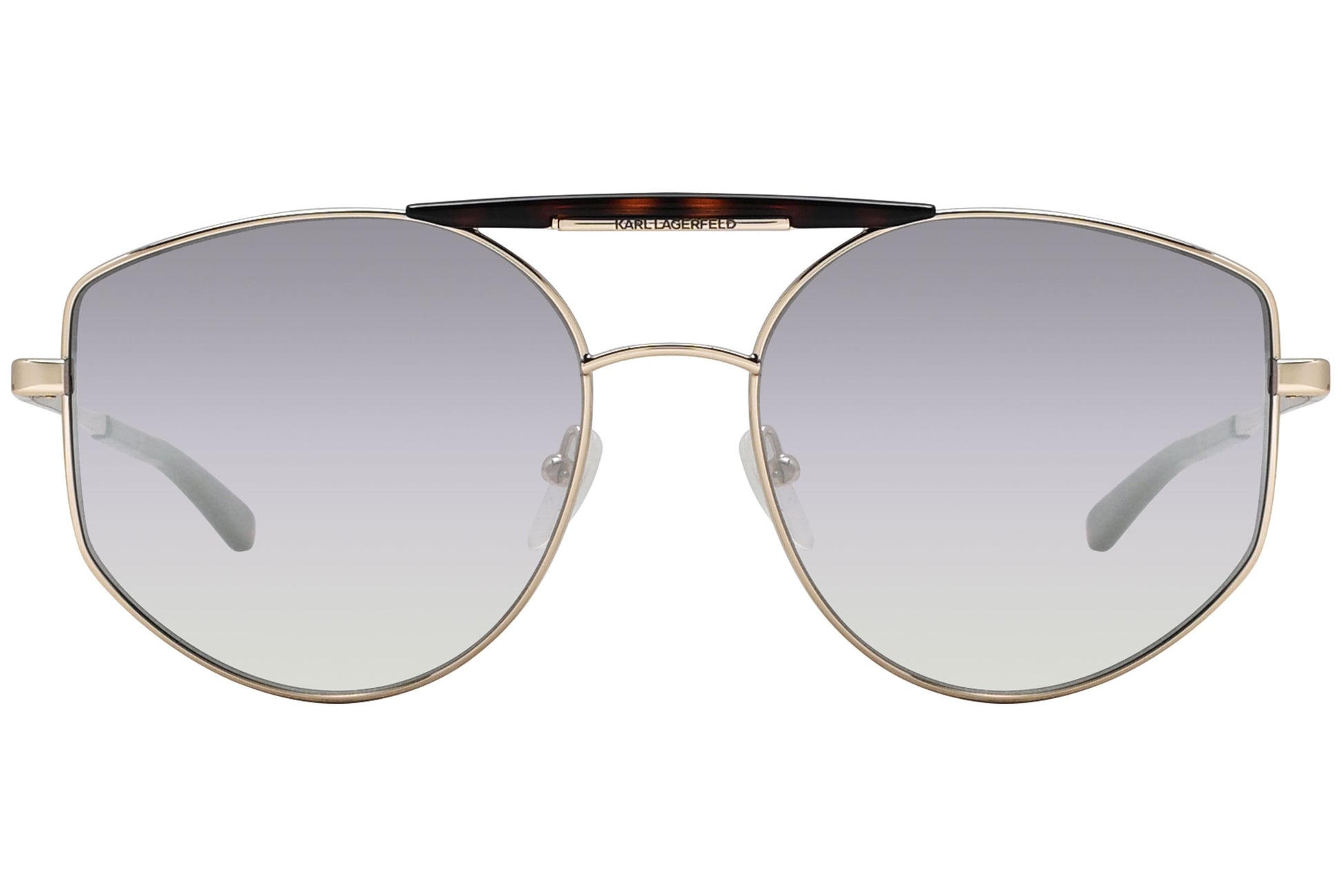 Karl Lagerfeld Aviator Gold Sunglasses Model: KL321S-711 Front View