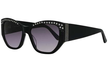 Karl Lagerfeld Browline Black Sunglasses Model: KL6040ST-001 Side View