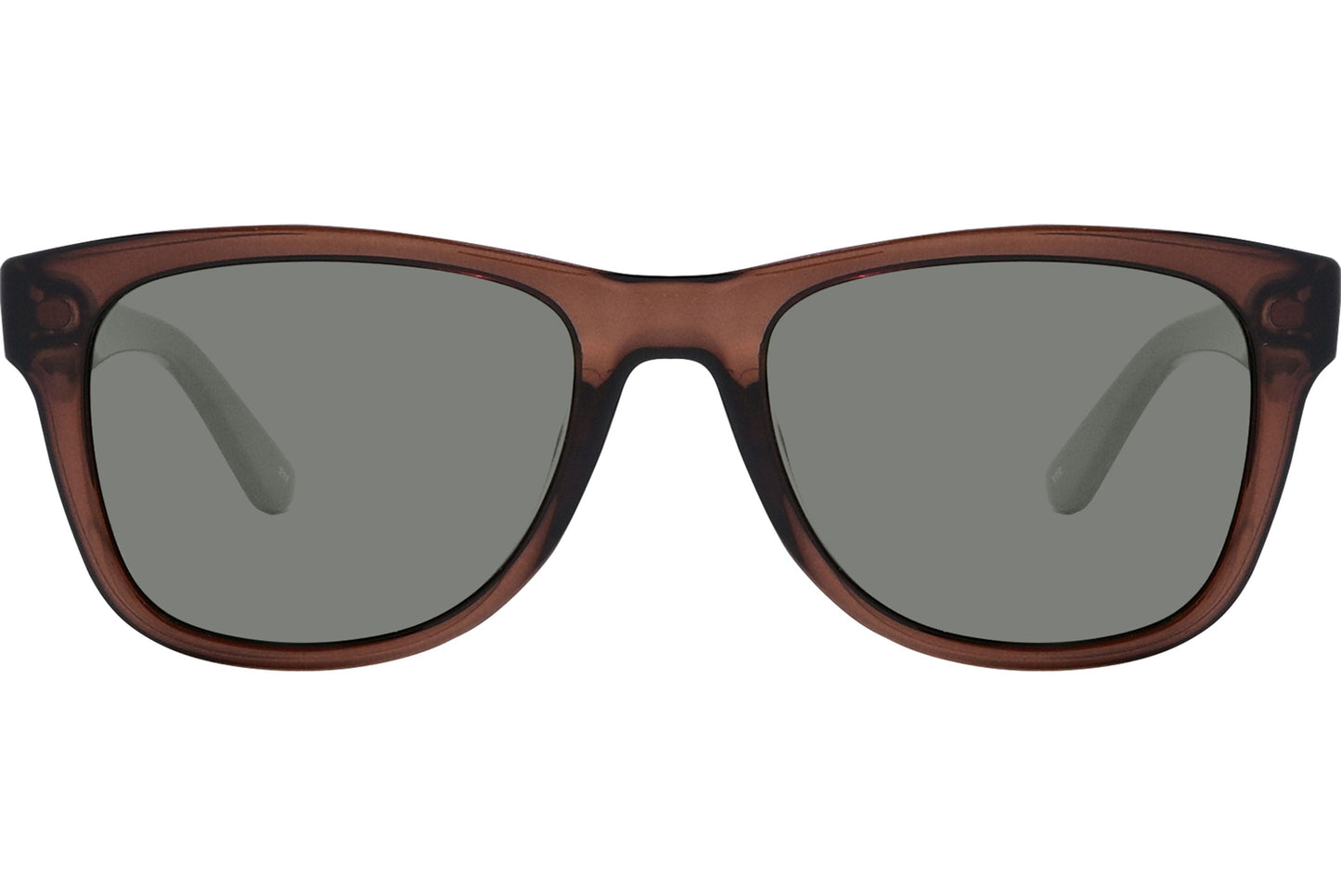 Lacoste Green Color Wayfarer Sunglasses Viewed From Front Angle.