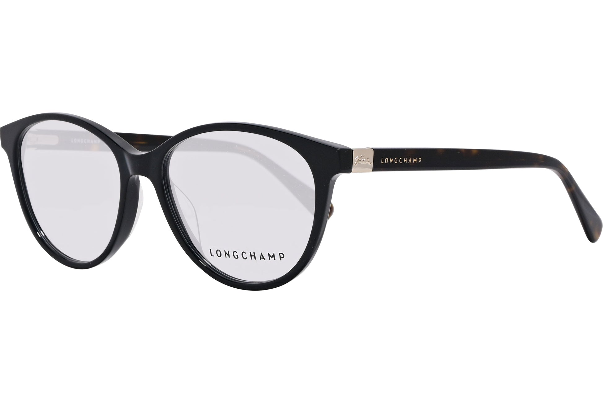 Longchamp eyeglasses frame 45-degree angle view