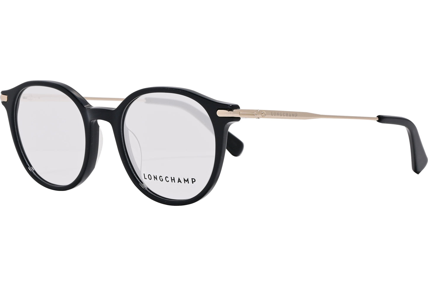 Longchamp eyeglasses frame 45-degree angle view