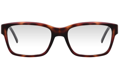 maditaly wayfarer tortoise eyeglasses frame viewed from front angle.