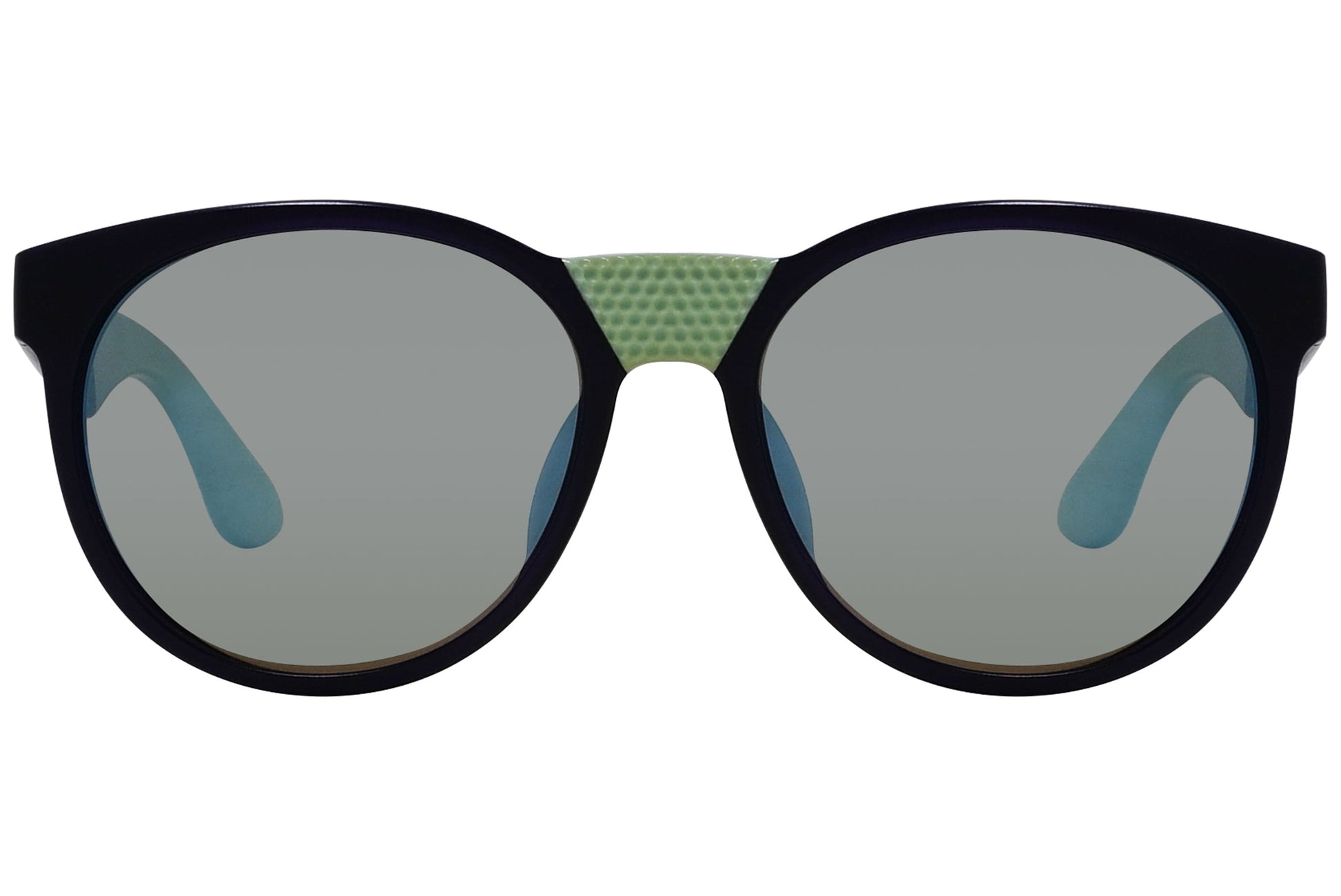 Marc By Marc Jacobs Green Color Round Sunglasses Viewed From Front Angle.