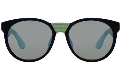 Marc By Marc Jacobs Green Color Round Sunglasses Viewed From Front Angle.