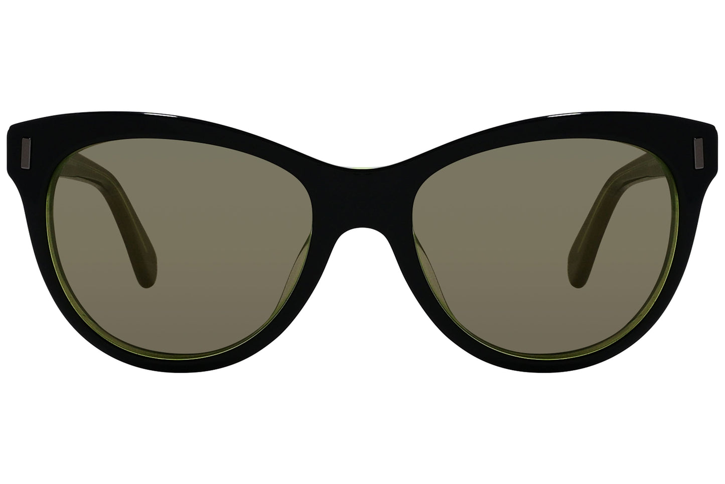 Marc By Marc Jacobs Black Color Cat-Eye Sunglasses Viewed From Front Angle.