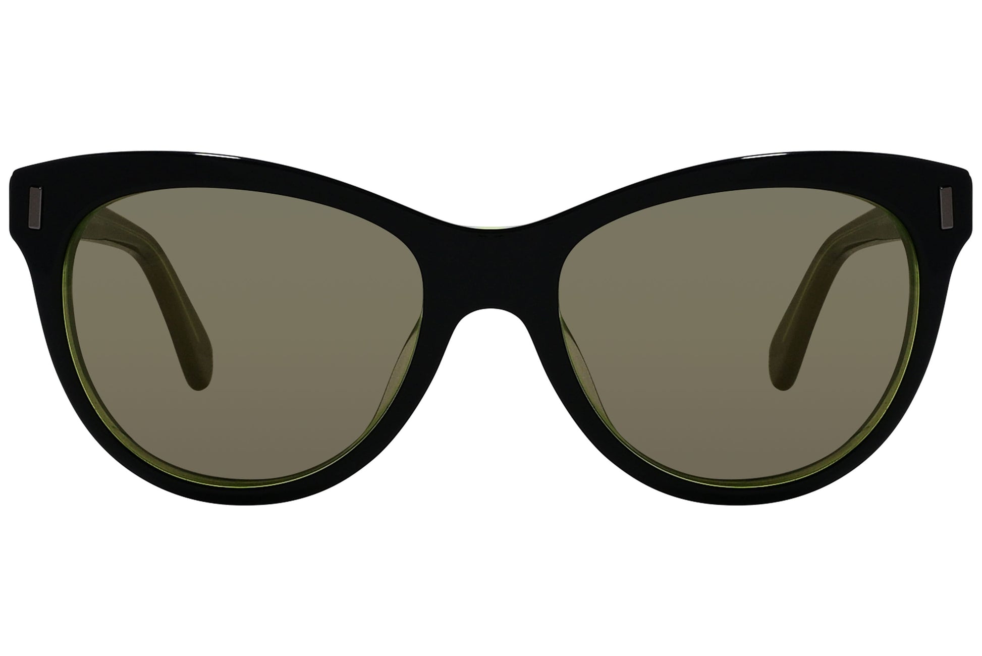 Marc By Marc Jacobs Black Color Cat-Eye Sunglasses Viewed From Front Angle.