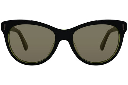 Marc By Marc Jacobs Black Color Cat-Eye Sunglasses Viewed From Front Angle.