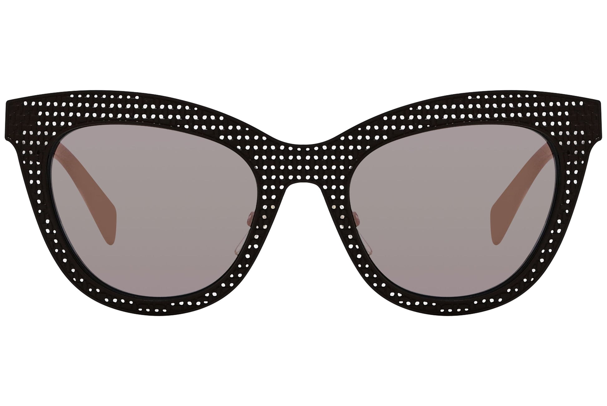 Marc By Marc Jacobs Black Color Cat-Eye Sunglasses Viewed From Front Angle.