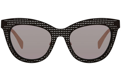 Marc By Marc Jacobs Black Color Cat-Eye Sunglasses Viewed From Front Angle.