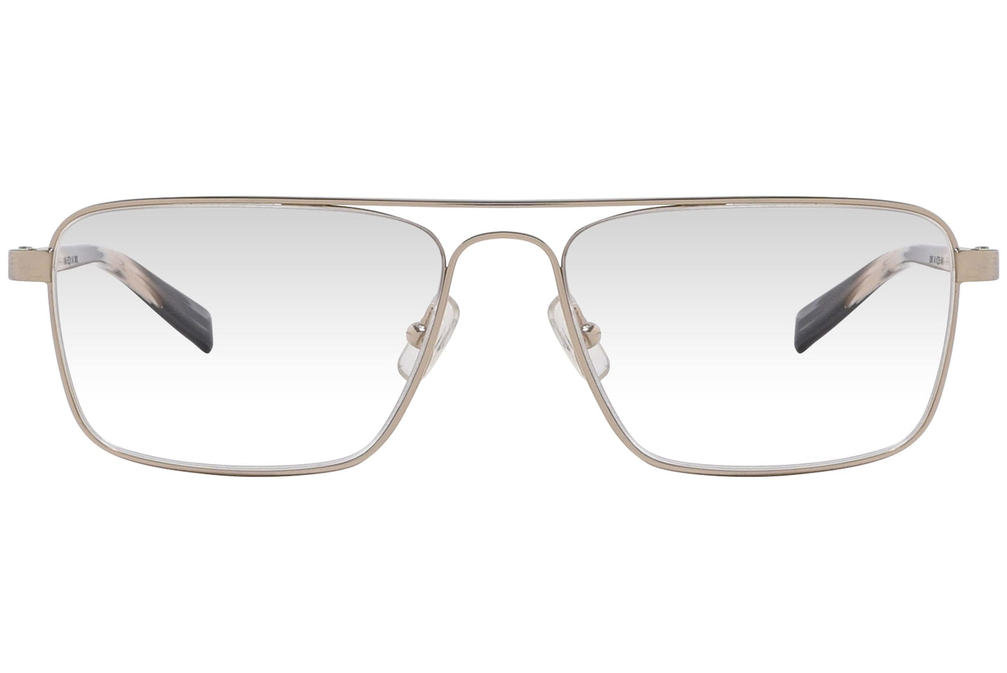 marius morel aviator gold eyeglasses frame viewed from front angle.