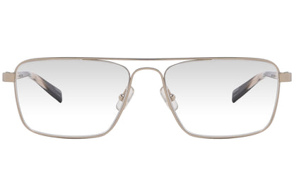 marius morel aviator gold eyeglasses frame viewed from front angle.