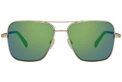 Marma London Gold Color Aviator Sunglasses Viewed From Front angle.