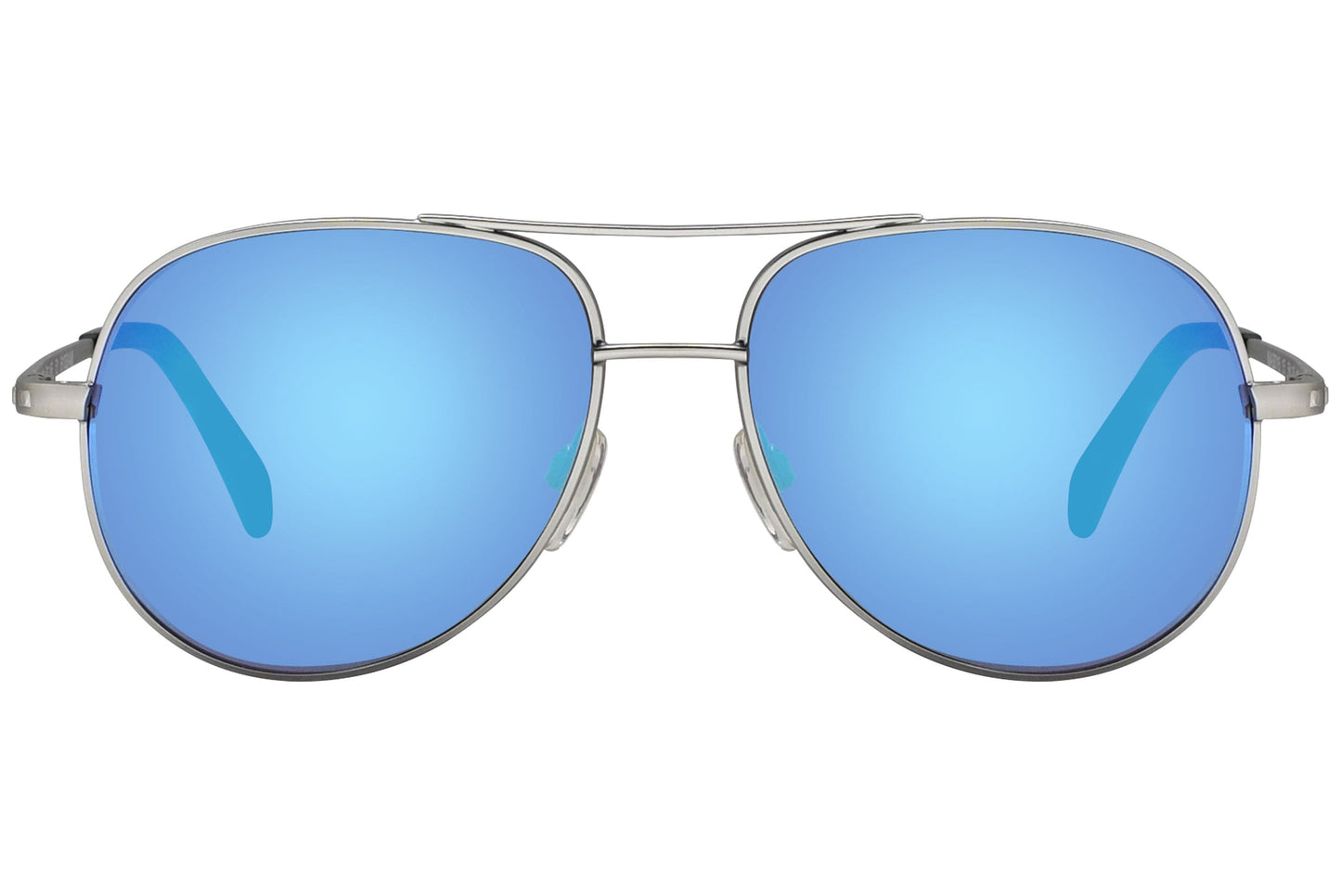 Marma London Silver Color Aviator Sunglasses Viewed From Front angle.