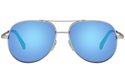 Marma London Silver Color Aviator Sunglasses Viewed From Front angle.