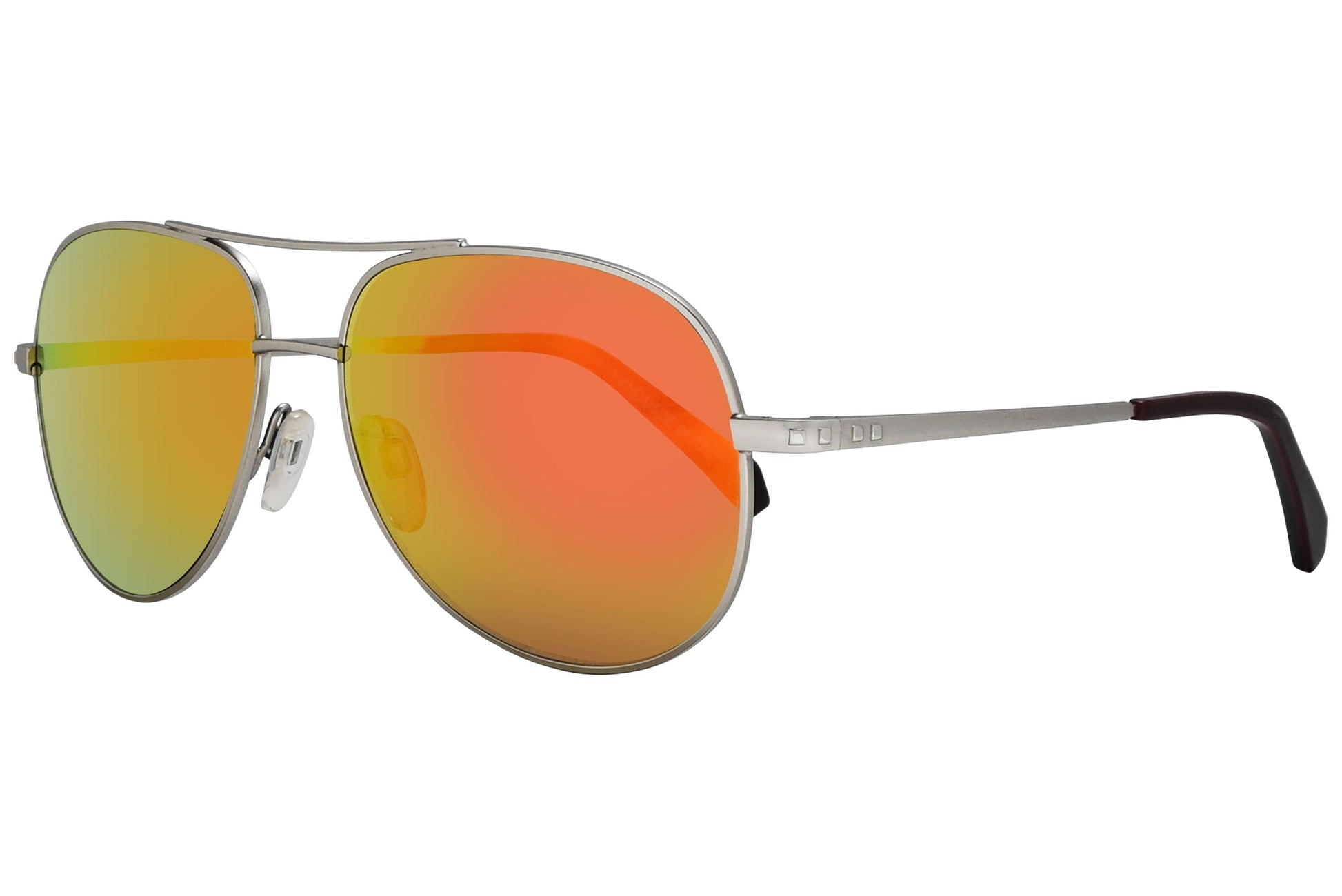 Marma London Silver Color Aviator Sunglasses Viewed From A 45-Degree Angle.