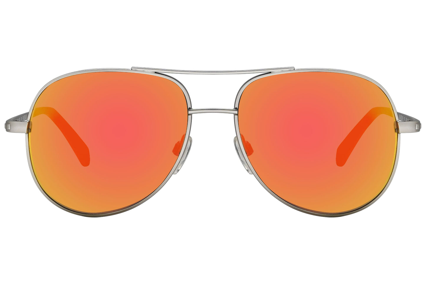 Marma London Silver Color Aviator Sunglasses Viewed From Front angle.