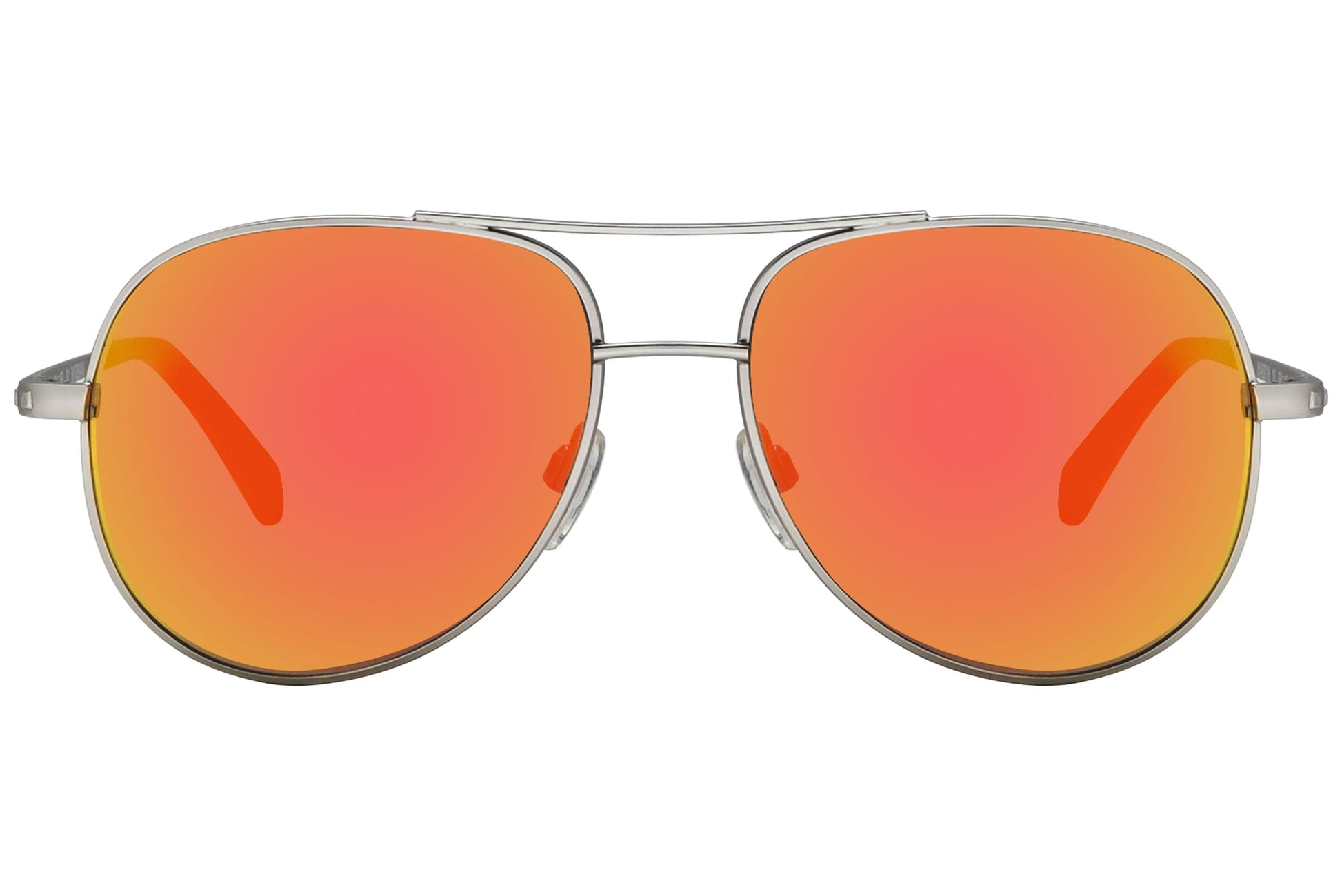 Marma London Silver Color Aviator Sunglasses Viewed From Front angle.