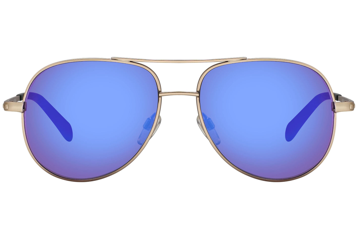 Marma London Gold Color Aviator Sunglasses Viewed From Front angle.