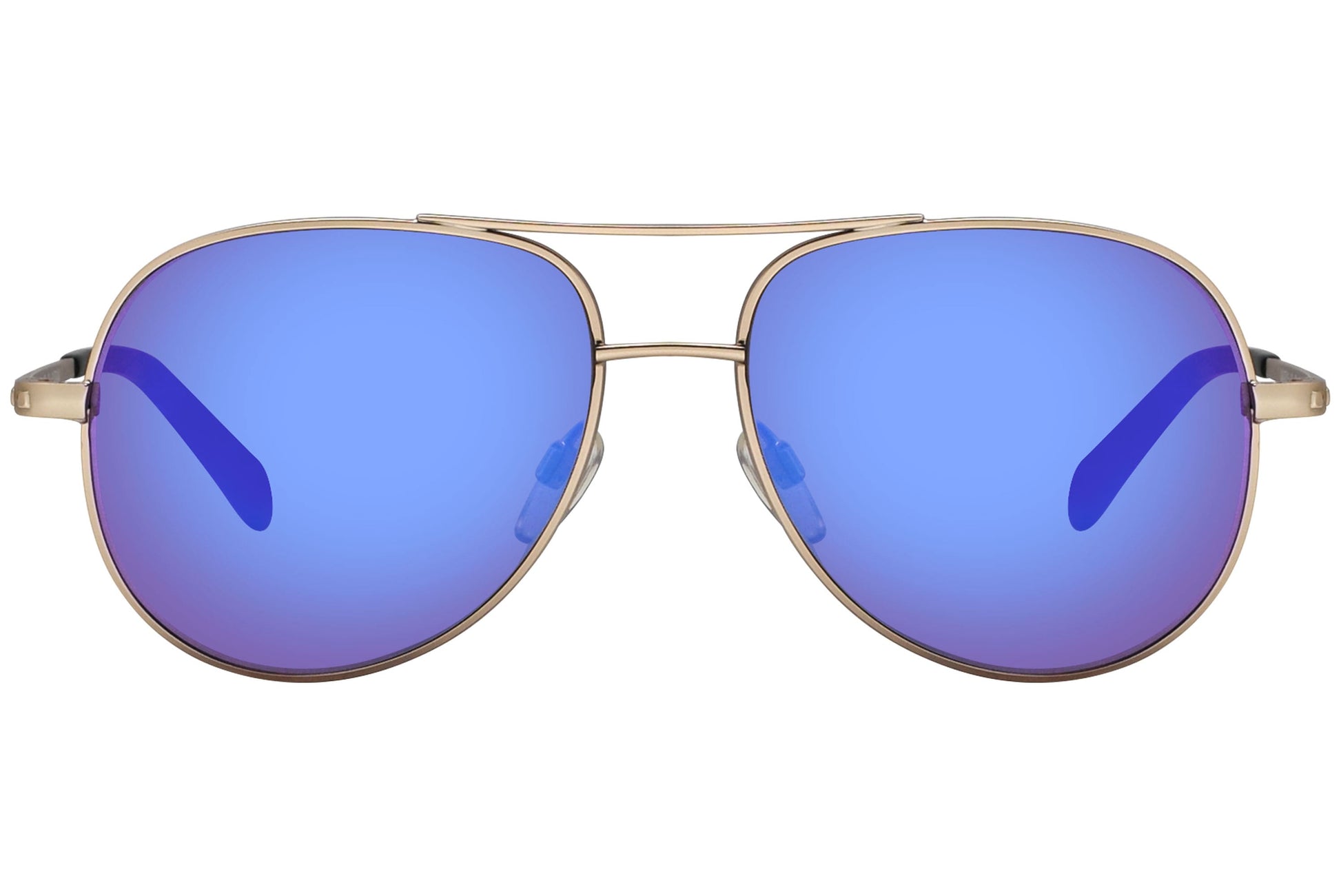 Marma London Gold Color Aviator Sunglasses Viewed From Front angle.