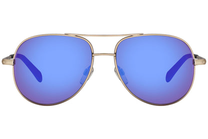 Marma London Gold Color Aviator Sunglasses Viewed From Front angle.