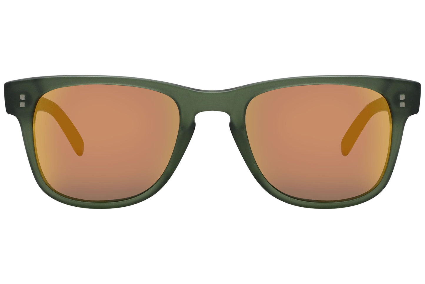 Marma London Green Color Wayfarer Sunglasses Viewed From Front angle.