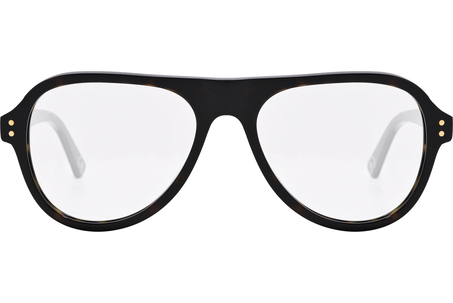 marni aviator tortoise eyeglasses frame front view