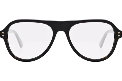 marni aviator tortoise eyeglasses frame front view