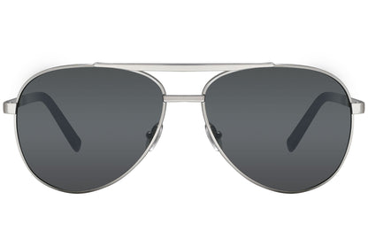 Maui Jim Aviator Silver and Gray Sunglasses Model: MJ831-17 Front View