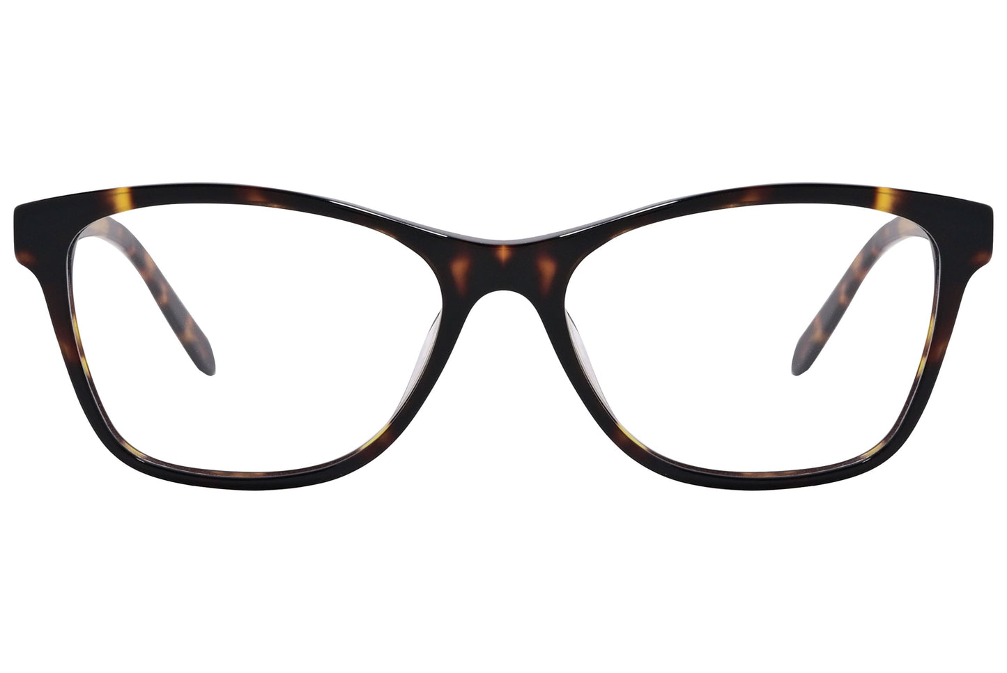 max mila cat-eye tortoise eyeglasses frame viewed from front angle.