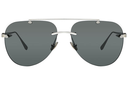 Maybach Silver Color  Sunglasses Viewed From Front Angle.