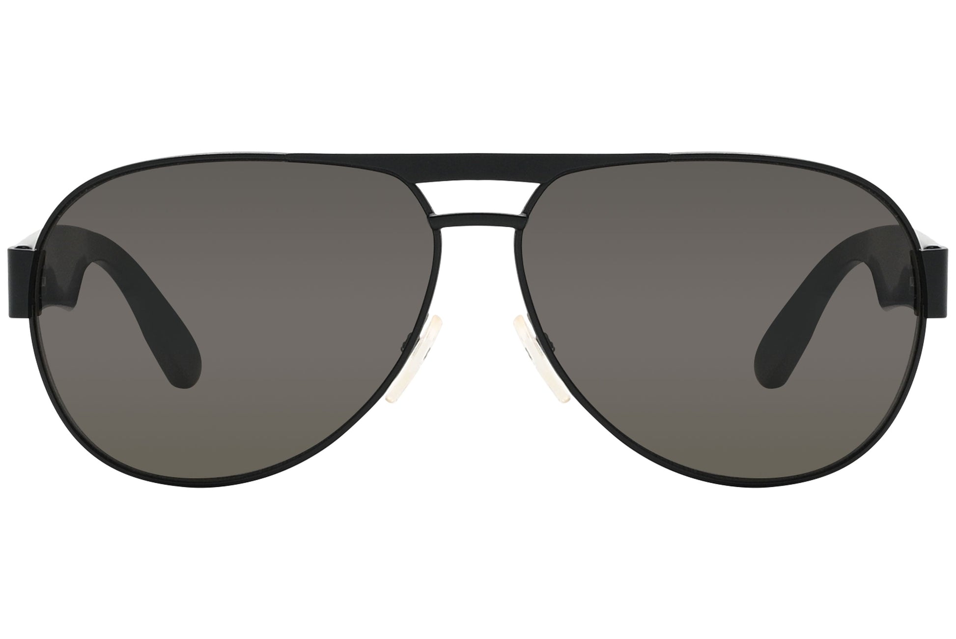 mcqueen aviator black eyeglasses frame viewed from a 90-degree angle.