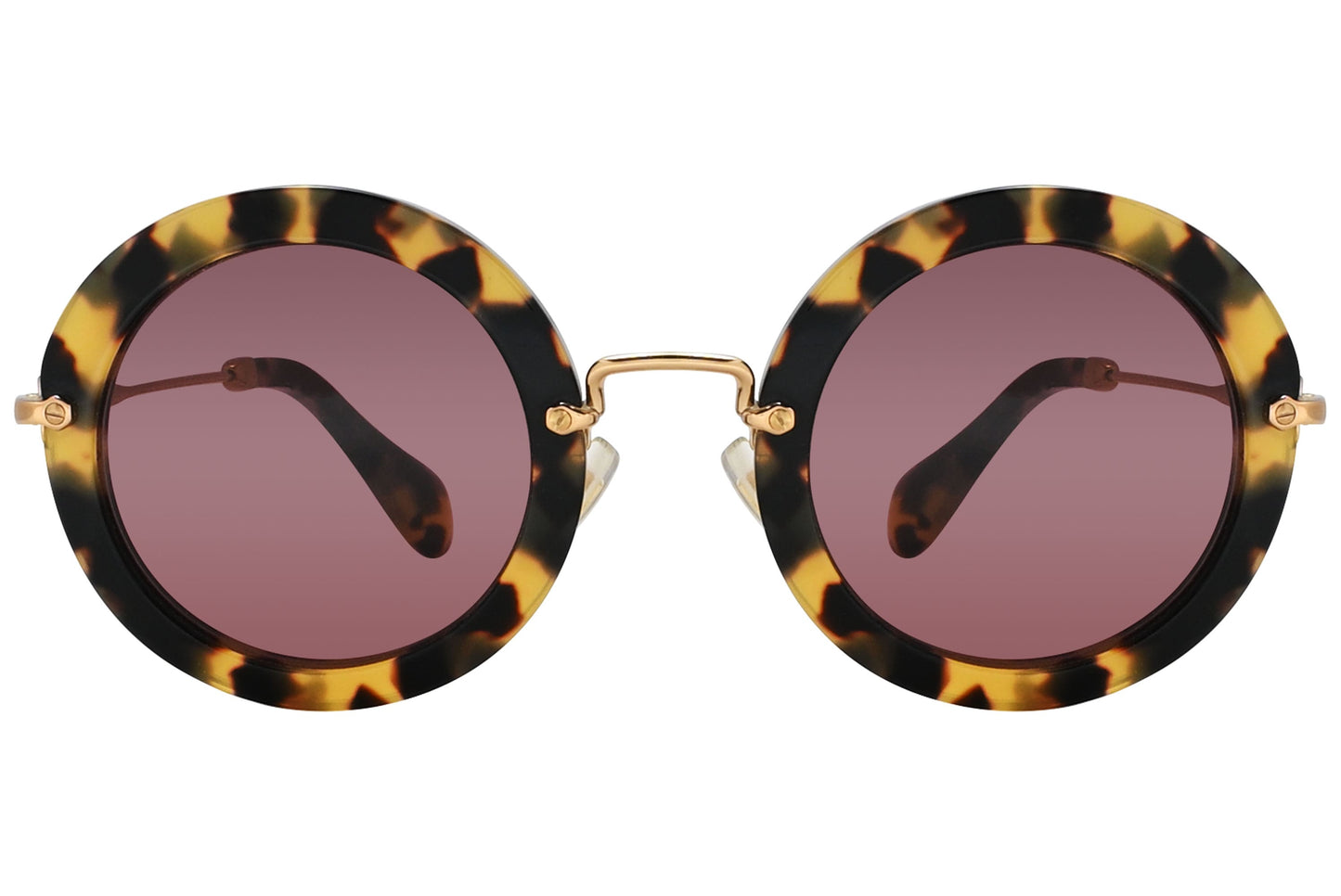 Miu Miu Round Tortoise Sunglasses Model: SMU13N-7S0-0A0