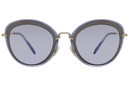 Miu Miu Purple Color Cat-Eye Sunglasses Viewed From Front angle.