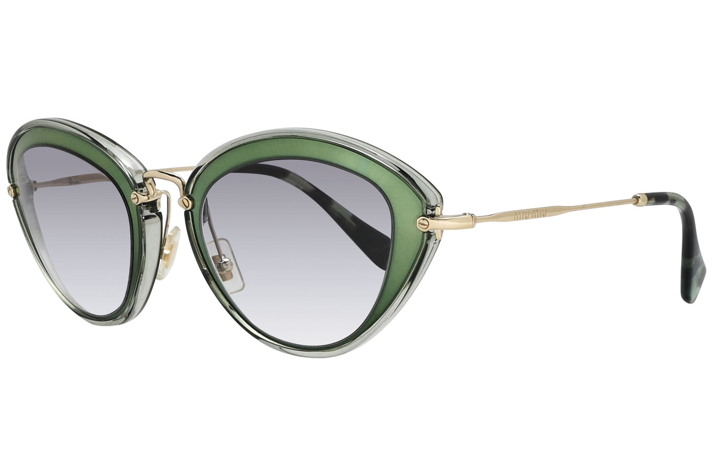 Miu Miu Cat-eye Green Sunglasses Model: SMU51R-UFC-1E0