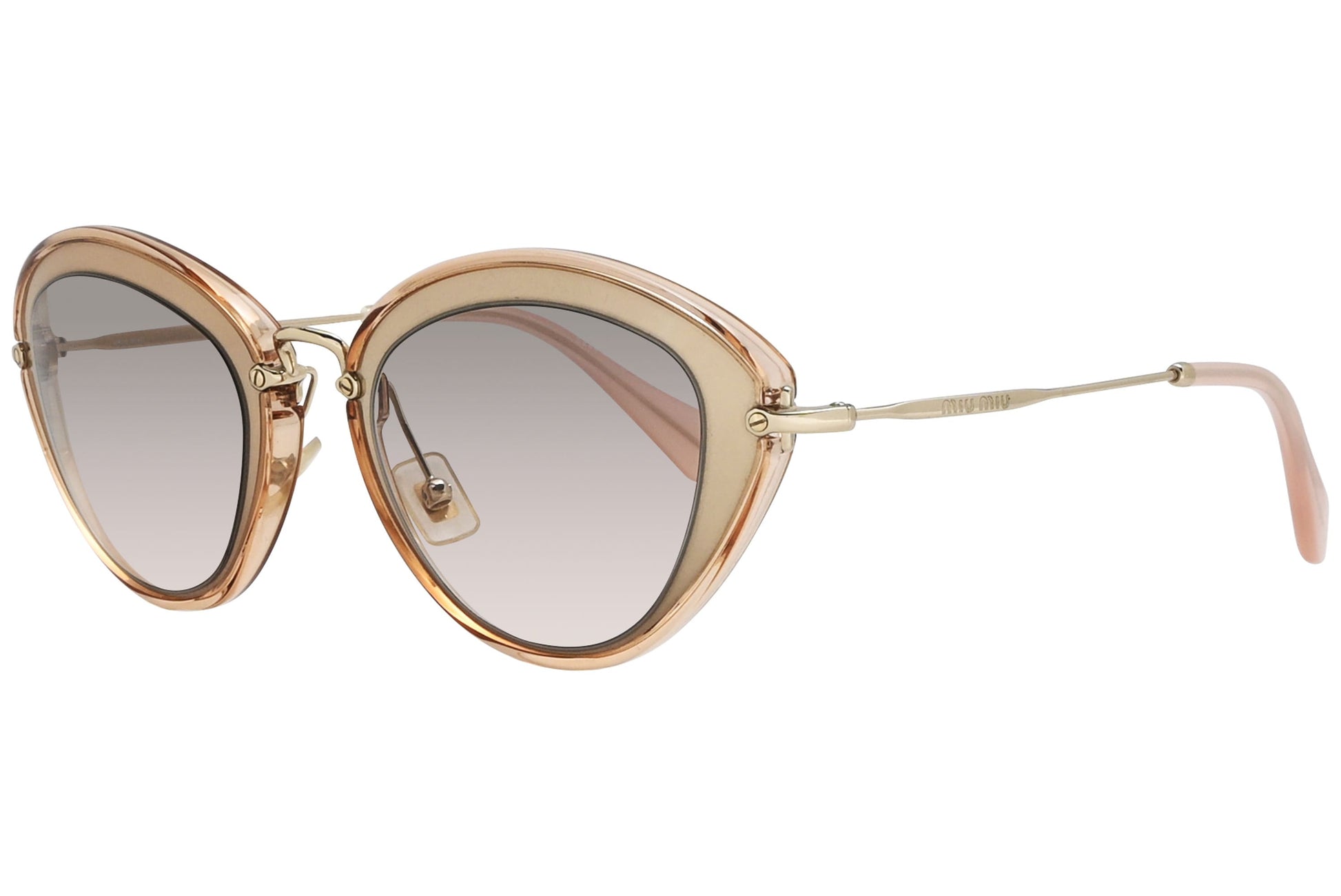 Miu Miu Cat-eye Gold Sunglasses Model: SMU51R-UFD-3H2