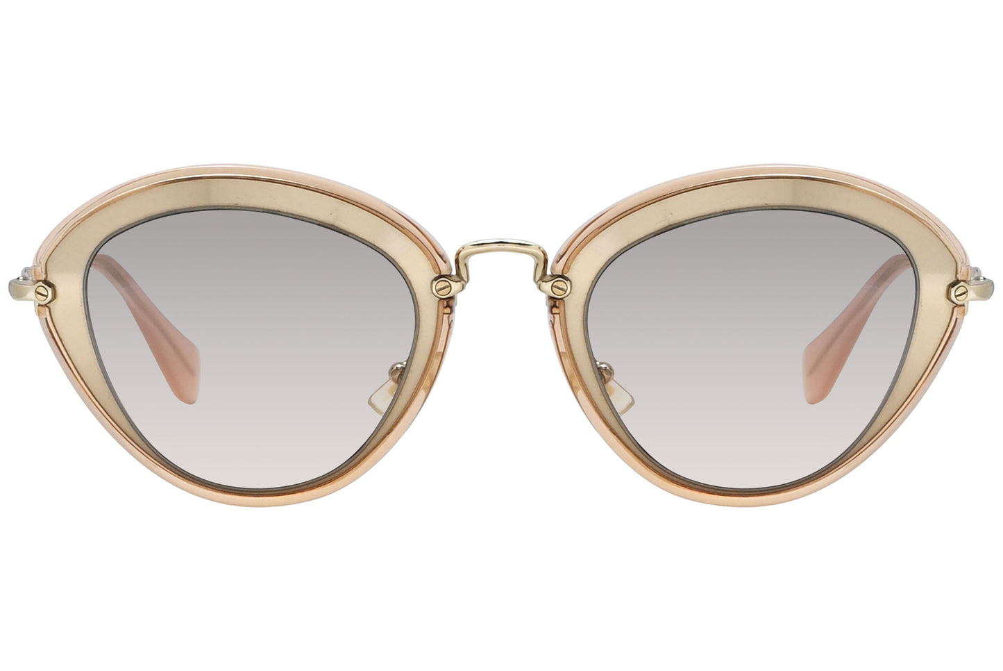 Miu Miu Cat-eye Gold Sunglasses Model: SMU51R-UFD-3H2