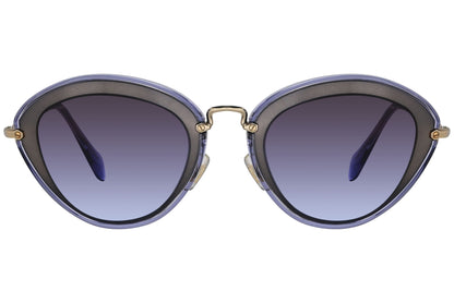 Miu Miu Purple Color Cat-Eye Sunglasses Viewed From Front angle.