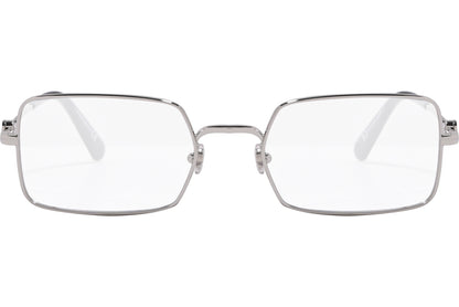 moncler round black eyeglasses frame viewed from the front.