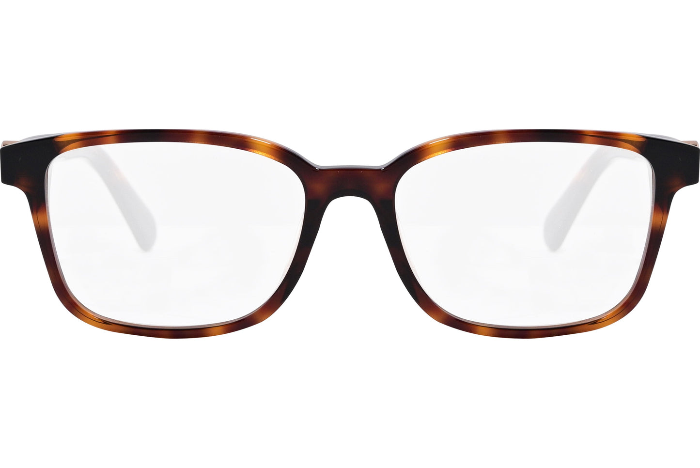 moncler round black eyeglasses frame viewed from the front.