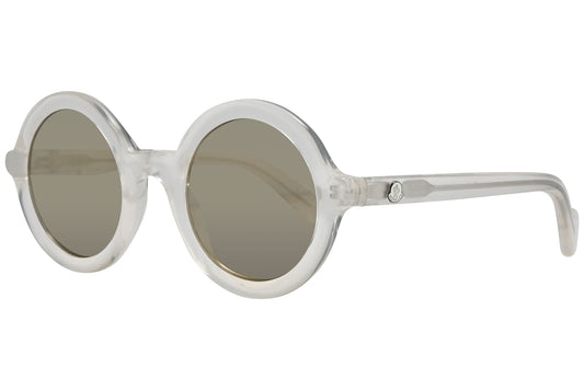 Moncler Round White Sunglasses Model: ML0005-22C Side View