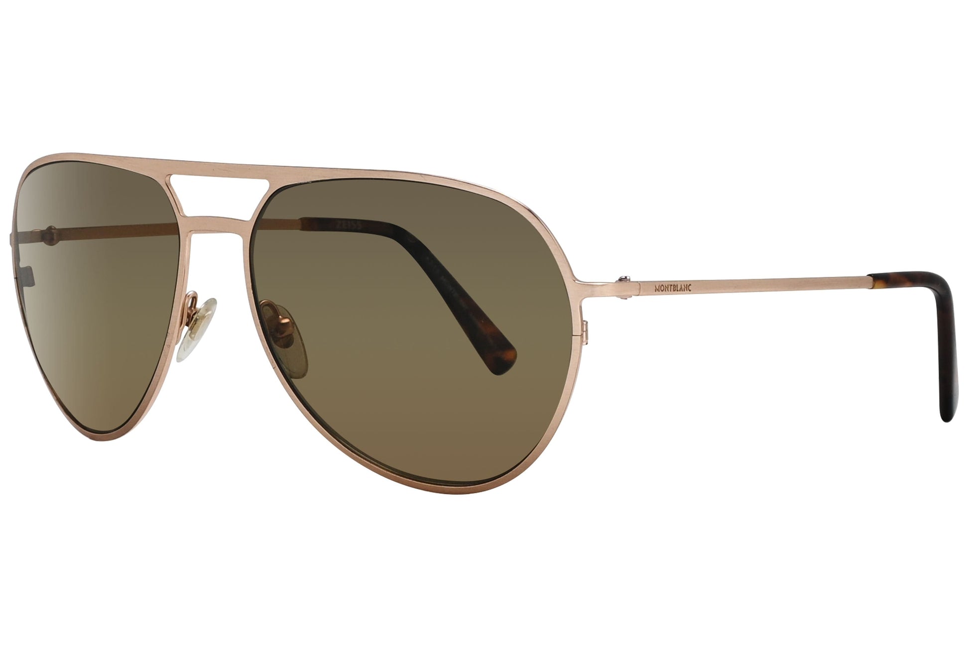 Montblanc Aviator Gold Sunglasses Model: MB546S-28H-POL Side View