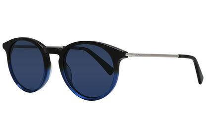 Montblanc Round Blue Sunglasses Model: MB549S-56V Side View