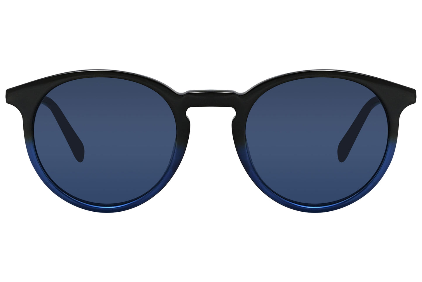 Montblanc Round Blue Sunglasses Model: MB549S-56V Front View