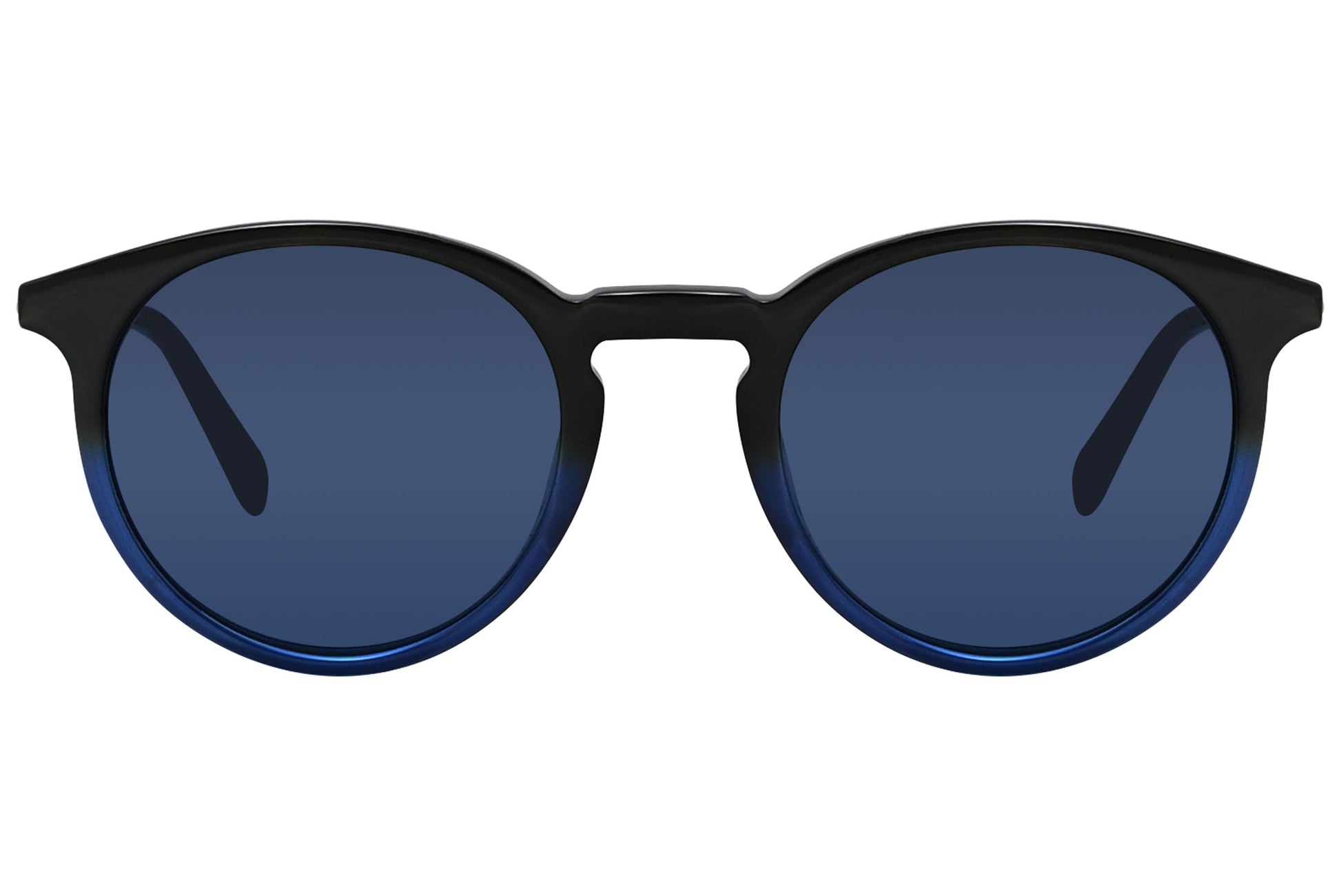 Montblanc Round Blue Sunglasses Model: MB549S-56V Front View