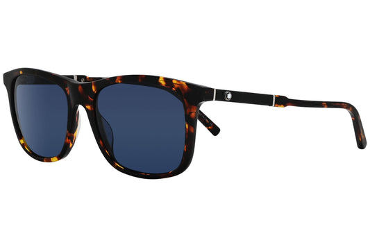 Montblanc Wayfarer Tortoise Sunglasses Model: MB606S-55V Side View