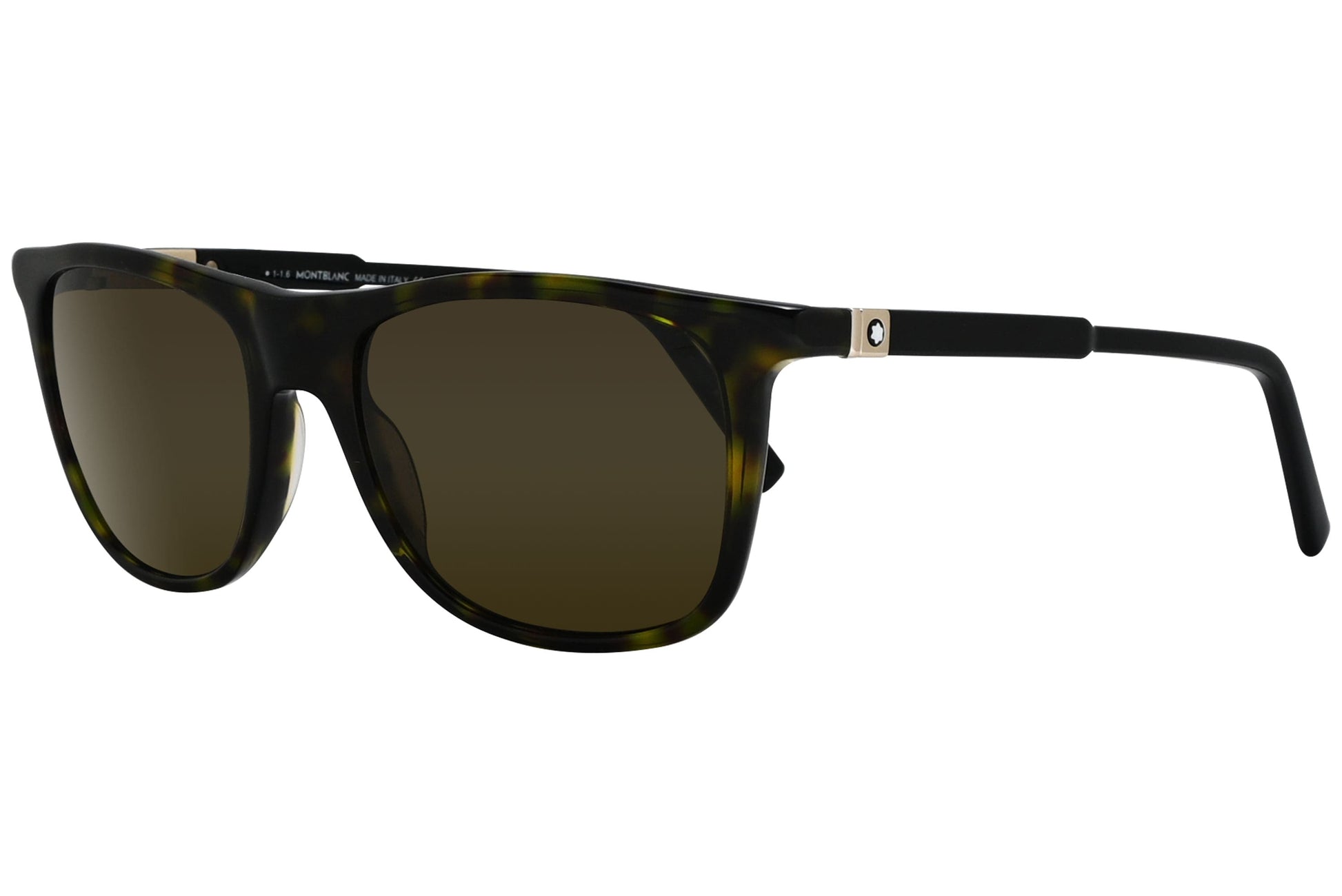 Montblanc Wayfarer Tortoise Sunglasses Model: MB647S-52J Side View